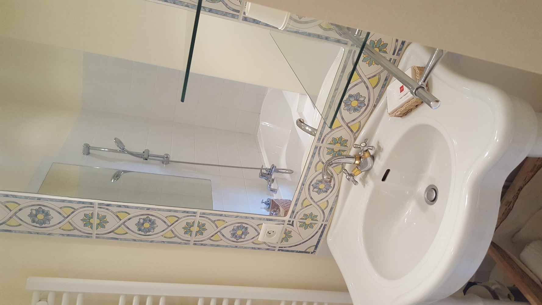 Salle de bain chambre nature
